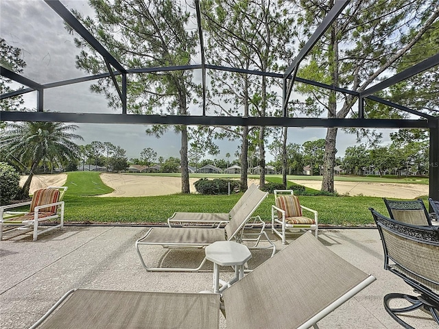 1426 Park Park, Haines City, FL 33844 - view of patio / terrace with a lanai