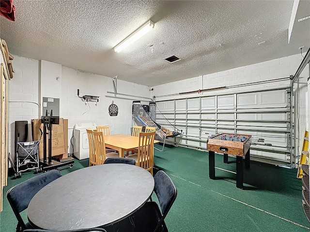 1426 Park Park, Haines City, FL 33844 - garage with washer / dryer and concrete block wall