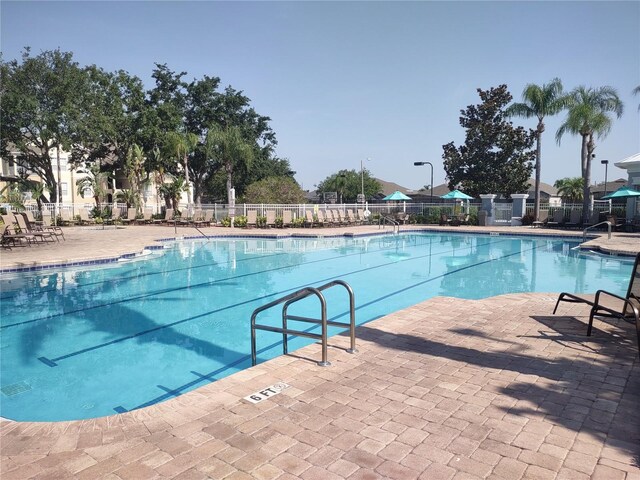 8101 Coconut Palm Way Unit 303, Kissimmee, FL 34747 - community pool with a patio area