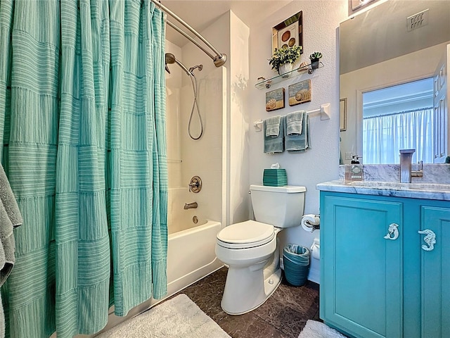 1428 Park Pl, Haines City, FL 33844 - full bathroom with vanity and shower / tub combo with curtain