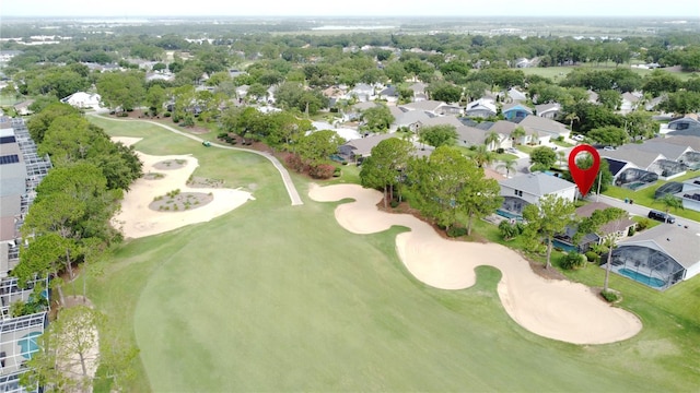 1428 Park Pl, Haines City, FL 33844 - aerial perspective of suburban area featuring a golf club