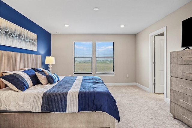 6288 Winding Pine Dr, Nokomis, FL 34275 - bedroom featuring carpet, baseboards, and recessed lighting