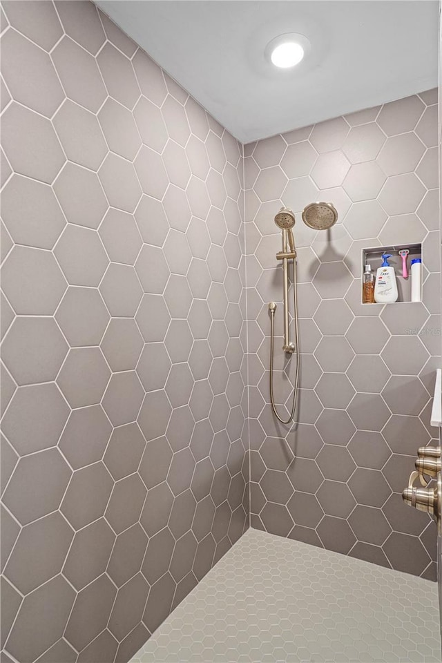 6288 Winding Pine Dr, Nokomis, FL 34275 - bathroom featuring a tile shower