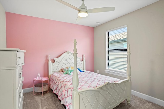 6288 Winding Pine Dr, Nokomis, FL 34275 - carpeted bedroom featuring baseboards and ceiling fan