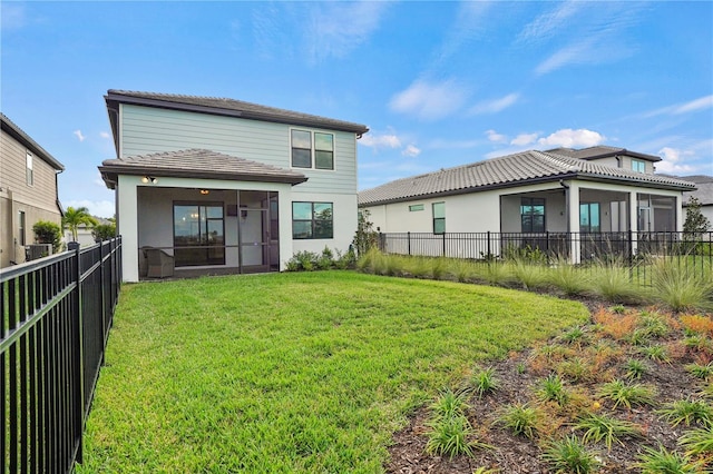 6288 Winding Pine Dr, Nokomis, FL 34275 - back of house featuring a sunroom