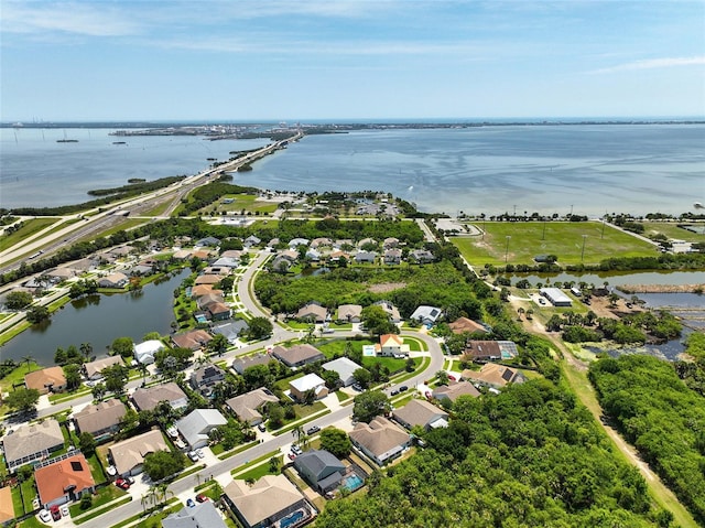 1523 Stafford Ave, Merritt Island, FL 32952 - aerial view of residential area featuring a nearby body of water