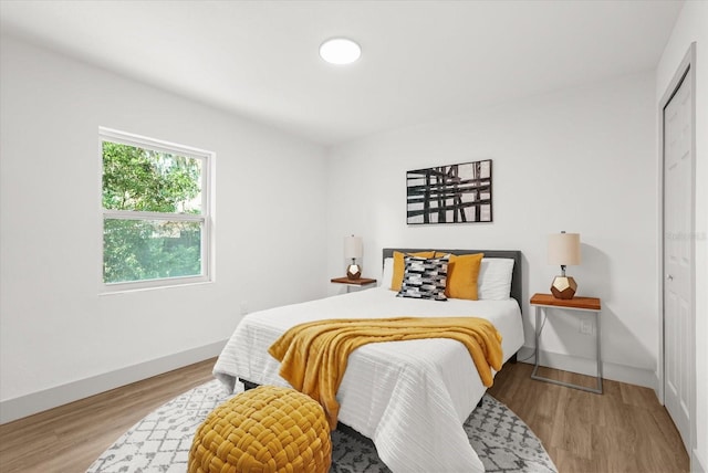 304 W 24th St, Sanford, FL 32771 - bedroom featuring wood finished floors, baseboards, and a closet