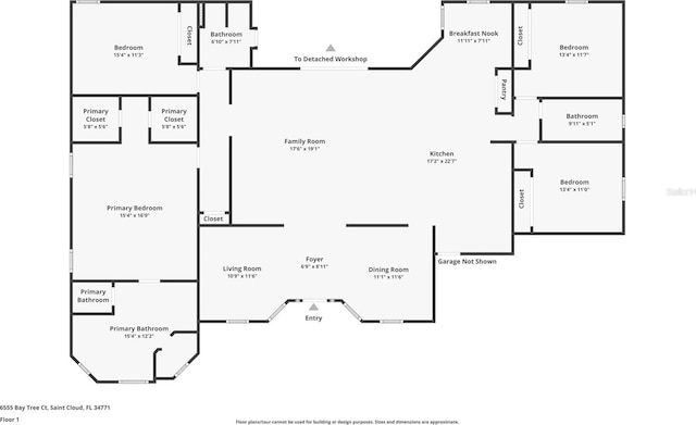 6555 Bay Tree Ct, Saint Cloud, FL 34771 - room layout