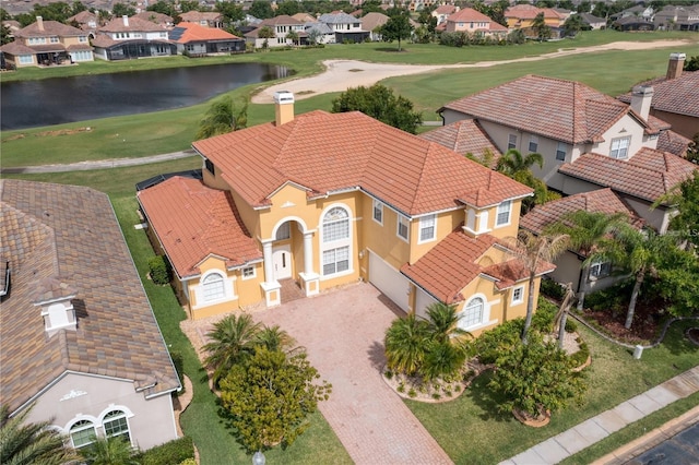 2333 Pinehurst Ct, Davenport, FL 33837 - aerial perspective of suburban area with a large body of water and a golf club