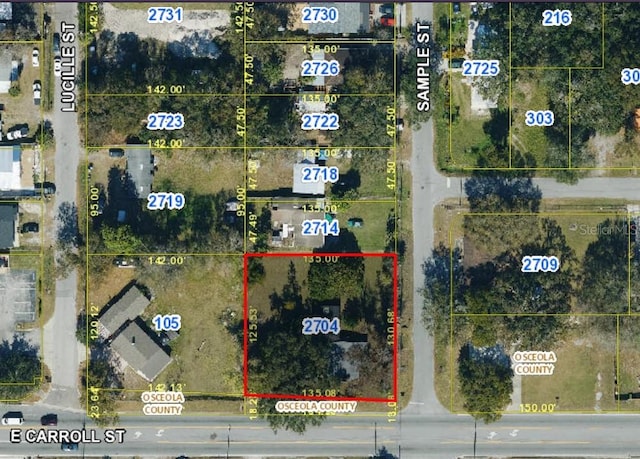 2704 Sample St, Kissimmee, FL 34744 - aerial view of property's location
