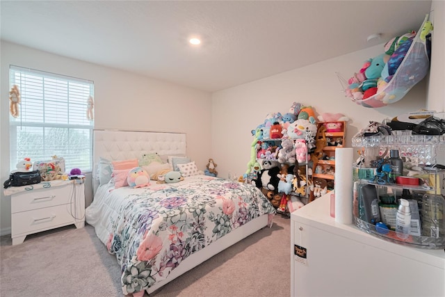454 Hamlet Loop, Davenport, FL 33837 - bedroom with light carpet, fridge, and recessed lighting