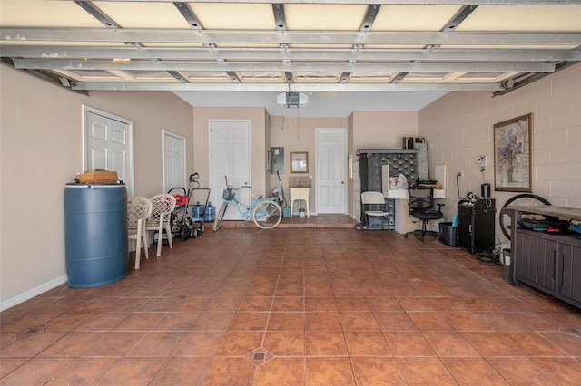 15037 Cedar Branch Way, Orlando, FL 32824 - garage featuring a garage door opener and electric panel
