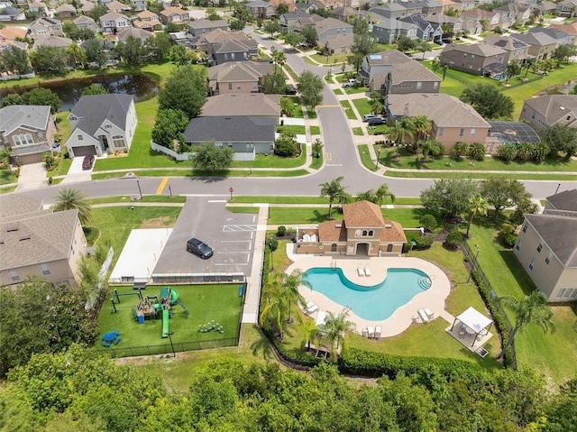 15037 Cedar Branch Way, Orlando, FL 32824 - aerial view of residential area featuring a pool