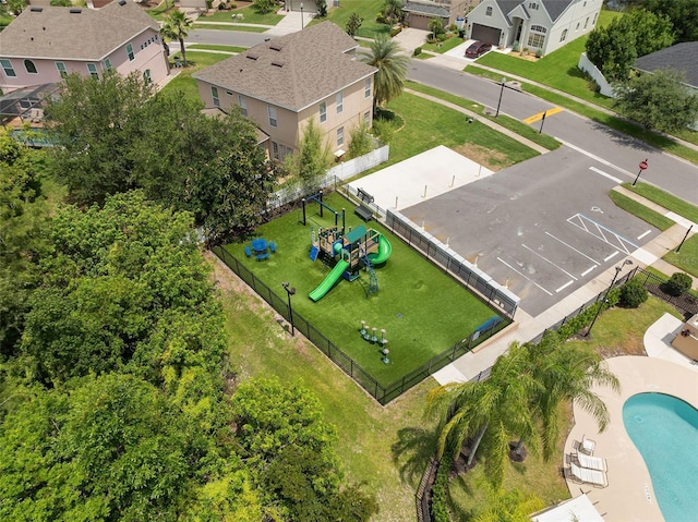 15037 Cedar Branch Way, Orlando, FL 32824 - aerial view of residential area with a pool area