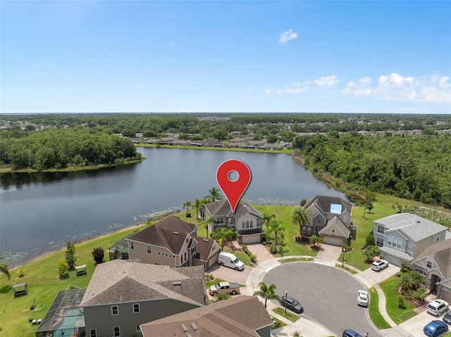 15037 Cedar Branch Way, Orlando, FL 32824 - aerial perspective of suburban area with a large body of water