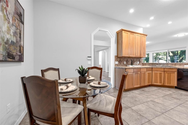 6479 Apple St, Saint Cloud, FL 34771 - dining space featuring recessed lighting, light tile patterned flooring, and baseboards