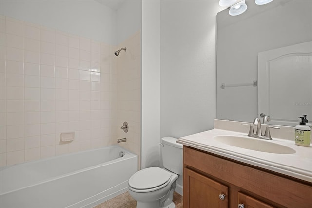 1394 Palmetto Dunes St, Champions Gate, FL 33896 - full bathroom with vanity, toilet, and shower / tub combination