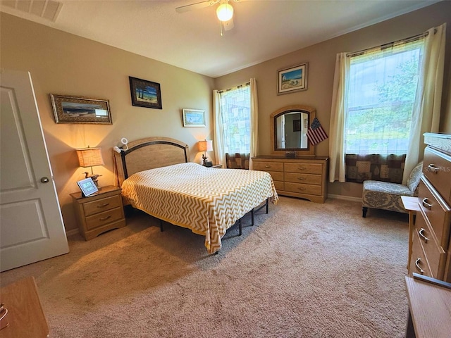3333 Sagebrush St, Harmony, FL 34773 - bedroom featuring light colored carpet and ceiling fan