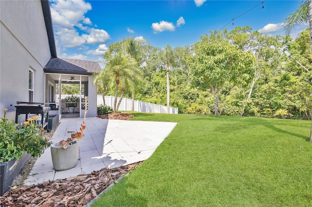 501 Dunoon St, Ocoee, FL 34761 - view of yard featuring a patio and ceiling fan