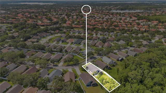 501 Dunoon St, Ocoee, FL 34761 - aerial overview of property's location featuring property boundaries highlighted, a nearby body of water, and nearby suburban area