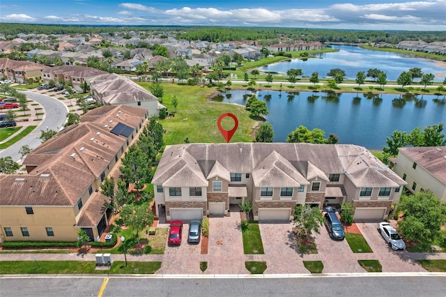 1628 Portofino Meadows Blvd, Orlando, FL 32824 - aerial view of residential area with a nearby body of water