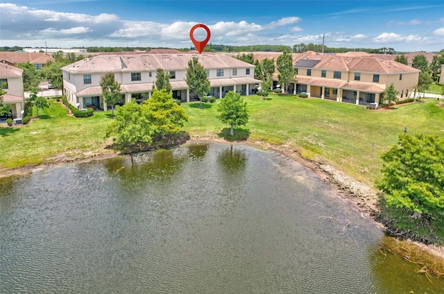 1628 Portofino Meadows Blvd, Orlando, FL 32824 - aerial perspective of suburban area featuring a large body of water