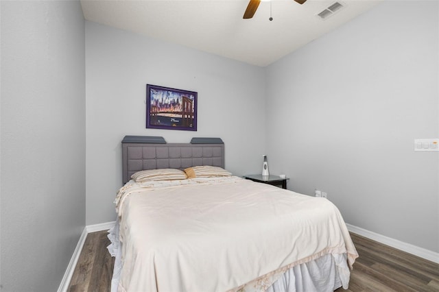 1760 Boat Launch Rd, Kissimmee, FL 34746 - bedroom featuring baseboards, wood finished floors, and a ceiling fan