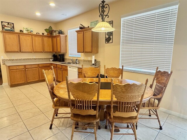 315 Wildflower Rd, Davenport, FL 33837 - dining area with light tile patterned flooring and recessed lighting