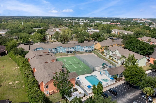 8716 Rain Forest Pl Unit D, Kissimmee, FL 34747 - aerial perspective of suburban area with a pool
