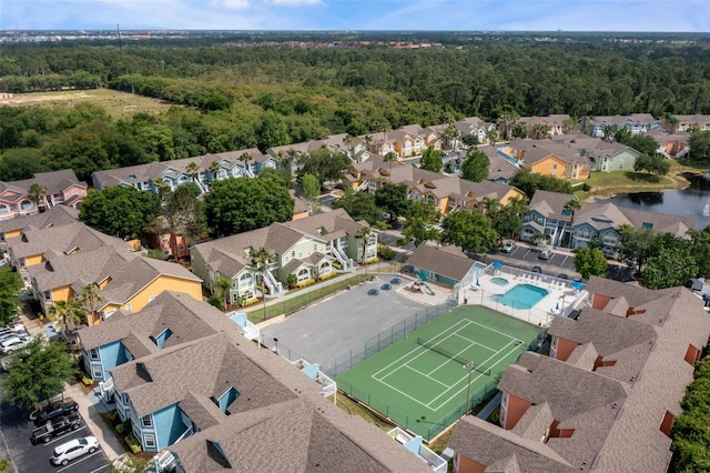 8716 Rain Forest Pl Unit D, Kissimmee, FL 34747 - aerial perspective of suburban area featuring a forest