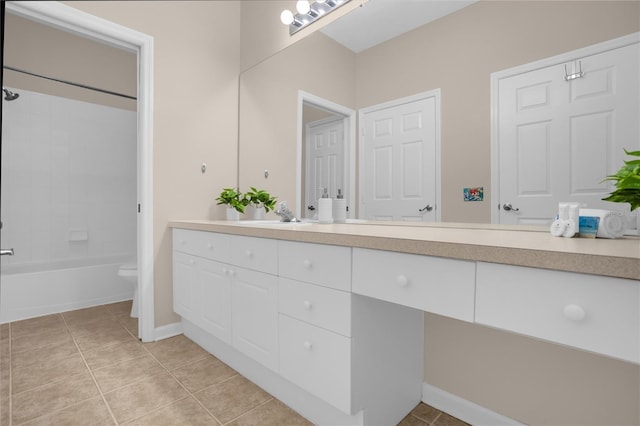 2307 Silver Palm Dr Unit 304, Kissimmee, FL 34747 - bathroom featuring vanity, tile patterned floors, toilet, and  shower combination