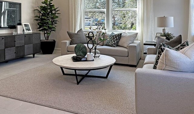 762 Lake Dell Ave, Dundee, FL 33838 - living area with tile patterned flooring