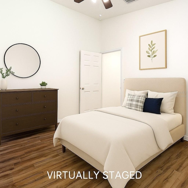 1851 Hammock Moss Dr, Orlando, FL 32820 - bedroom featuring dark wood finished floors
