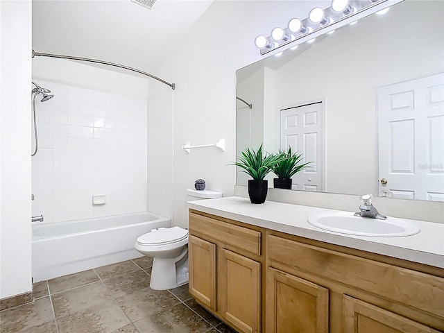 1851 Hammock Moss Dr, Orlando, FL 32820 - bathroom with vanity, shower / washtub combination, and toilet
