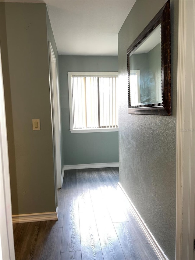 5826 Peregrine Ave Unit F01, Orlando, FL 32819 - unfurnished room with wood finished floors, baseboards, and a textured wall