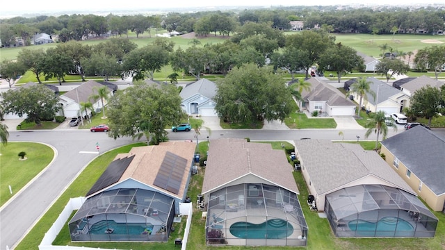 1364 Rebecca Dr, Haines City, FL 33844 - aerial perspective of suburban area featuring a pool