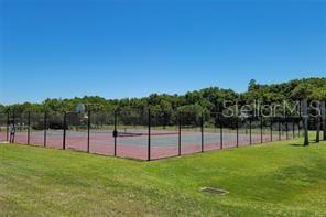 3030 Eagle Crossing Dr, Kissimmee, FL 34746 - view of tennis court featuring community basketball court