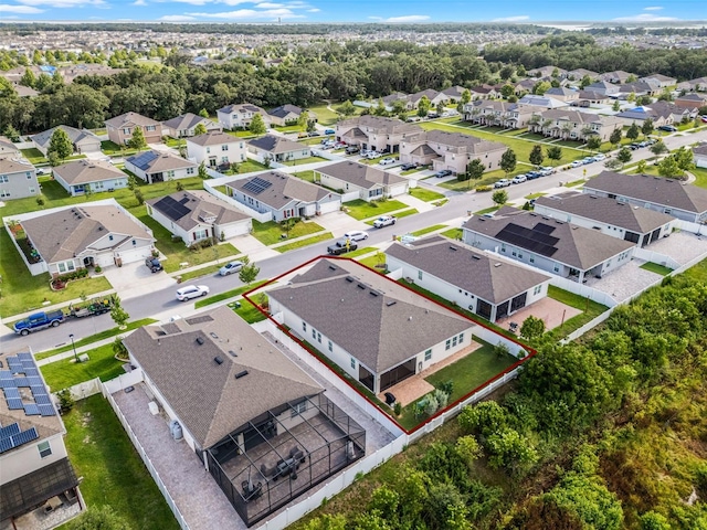 1951 Partin Terrace Rd, Kissimmee, FL 34744 - aerial perspective of suburban area with property parcel outlined