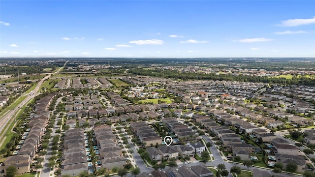 7616 Brookhurst Ln, Kissimmee, FL 34747 - aerial view of property and surrounding area with nearby suburban area