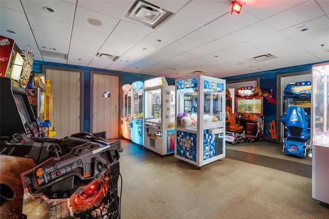 7616 Brookhurst Ln, Kissimmee, FL 34747 - playroom featuring a drop ceiling