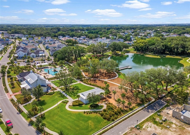 960 Civitas Way, Winter Garden, FL 34787 - aerial view of residential area with a pool area and a large body of water