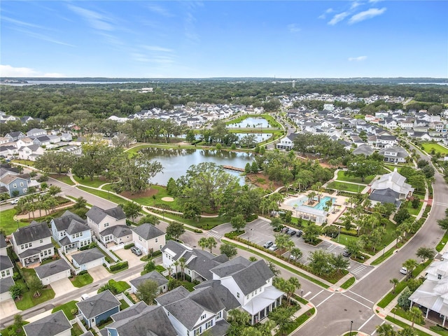 960 Civitas Way, Winter Garden, FL 34787 - aerial view of property and surrounding area featuring a nearby body of water and nearby suburban area