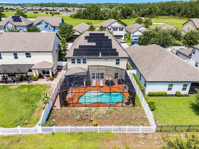 3420 Middlebrook Pl, Harmony, FL 34773 - aerial view of residential area featuring a pool area