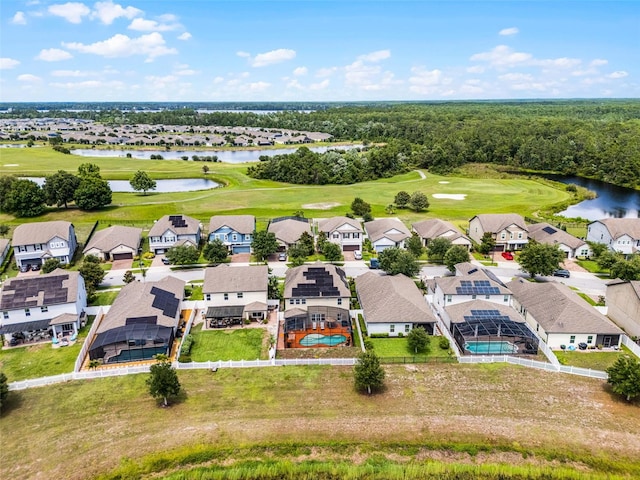 3420 Middlebrook Pl, Harmony, FL 34773 - aerial view of residential area with a golf club and a large body of water