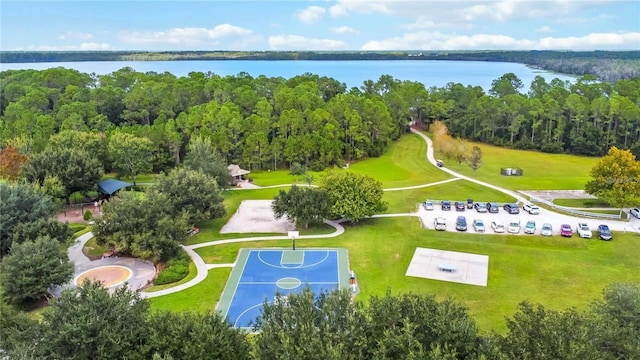 3420 Middlebrook Pl, Harmony, FL 34773 - drone / aerial view of a nearby body of water and a heavily wooded area