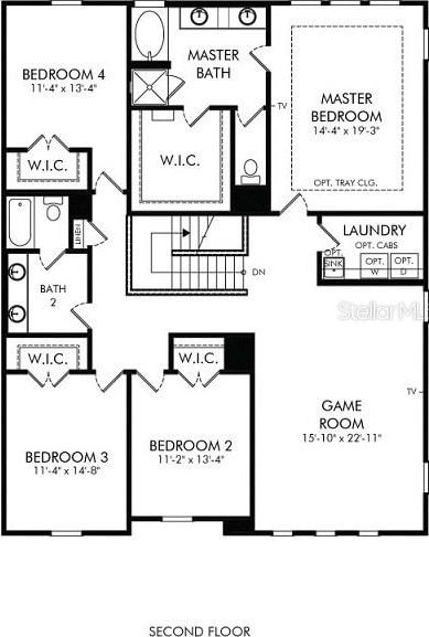 3420 Middlebrook Pl, Harmony, FL 34773 - view of home floor plan