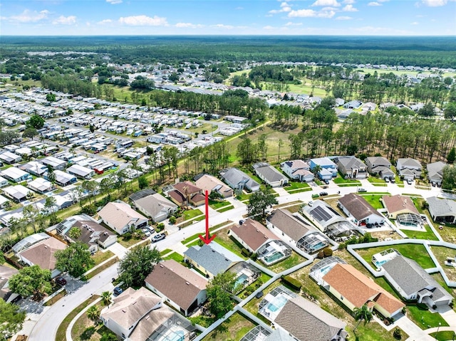 737 Oxford Dr, Davenport, FL 33897 - aerial view of property and surrounding area with nearby suburban area