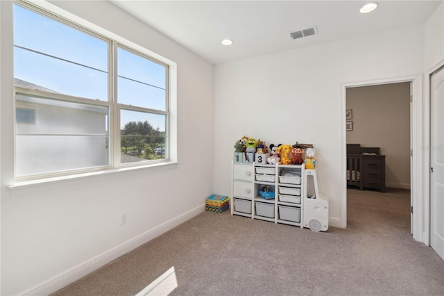3224 Oxbow Ct, Harmony, FL 34773 - recreation room featuring carpet floors, recessed lighting, and baseboards