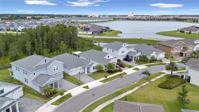 3052 Prelude Ln, Kissimmee, FL 34746 - aerial view of residential area with a large body of water