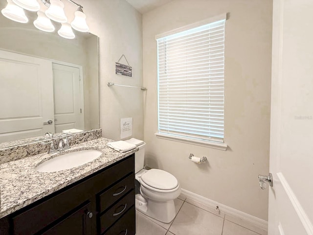 1876 Summer Dr, Davenport, FL 33897 - half bathroom featuring vanity, toilet, and baseboards